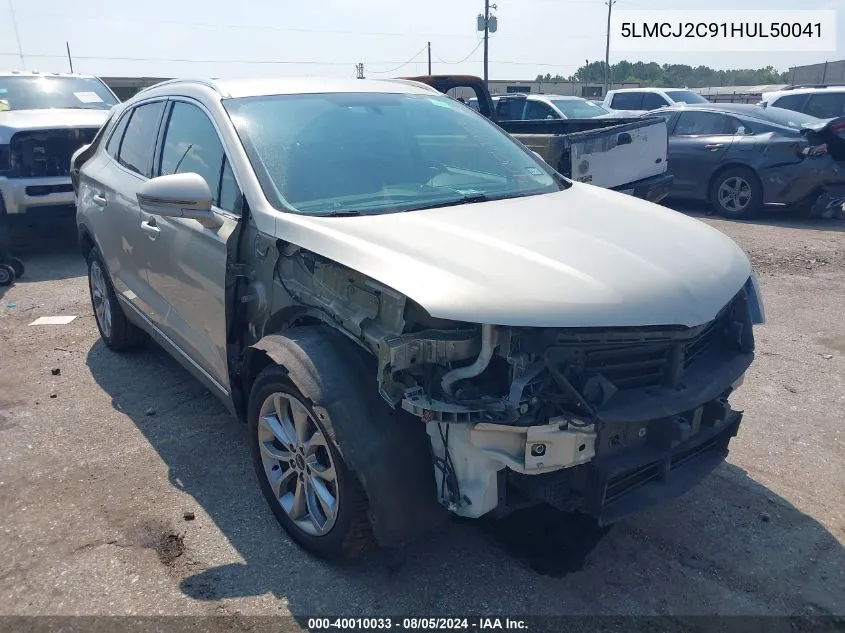 5LMCJ2C91HUL50041 2017 Lincoln Mkc Select