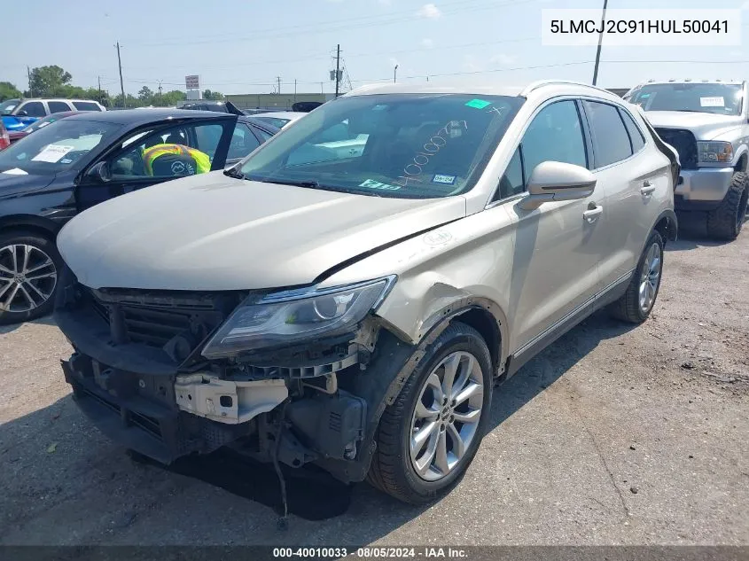 5LMCJ2C91HUL50041 2017 Lincoln Mkc Select