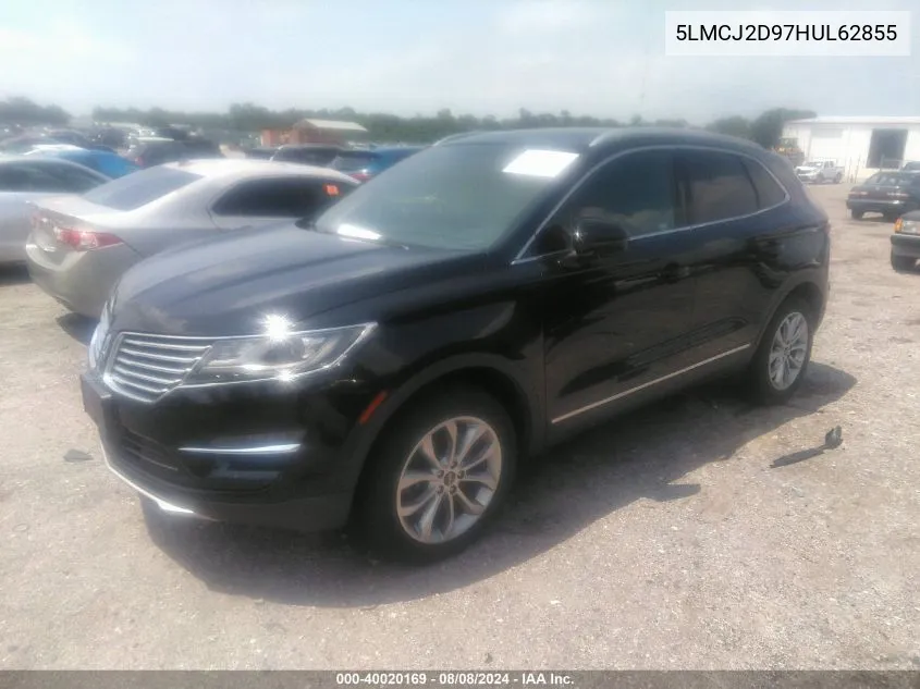 2017 Lincoln Mkc Select VIN: 5LMCJ2D97HUL62855 Lot: 40020169