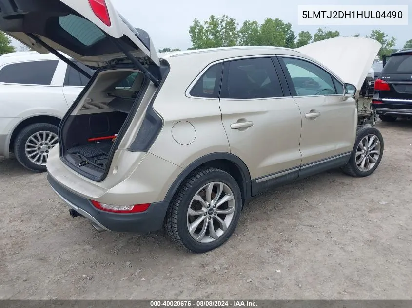 2017 Lincoln Mkc Select VIN: 5LMTJ2DH1HUL04490 Lot: 40020676