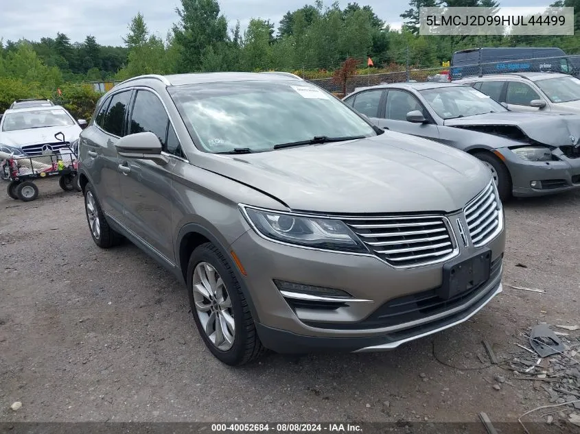 2017 Lincoln Mkc Select VIN: 5LMCJ2D99HUL44499 Lot: 40052684