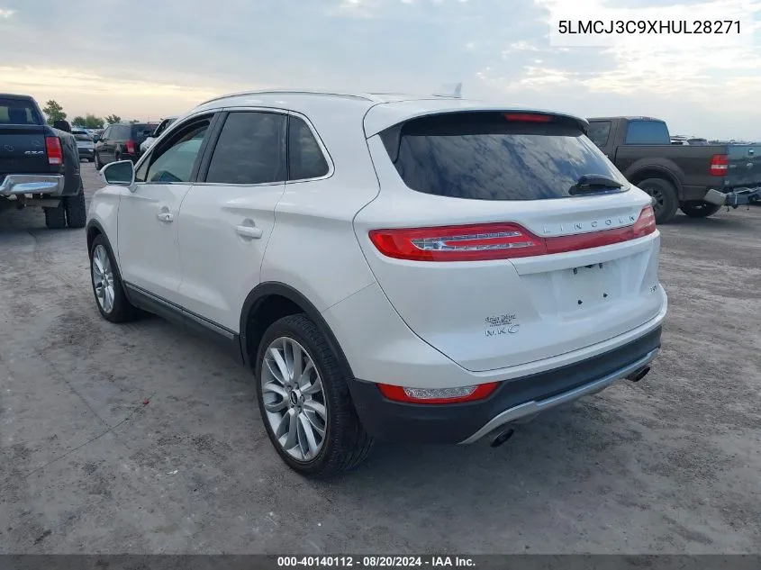 5LMCJ3C9XHUL28271 2017 Lincoln Mkc Reserve