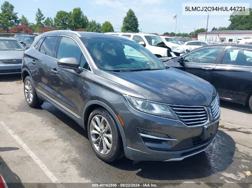 2017 Lincoln Mkc Select VIN: 5LMCJ2C94HUL44721 Lot: 40162595