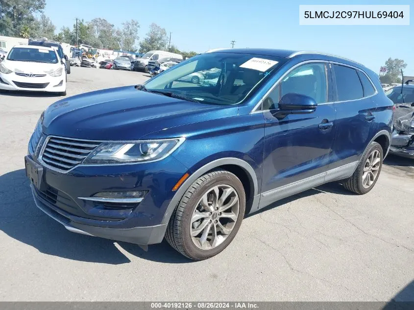 5LMCJ2C97HUL69404 2017 Lincoln Mkc Select