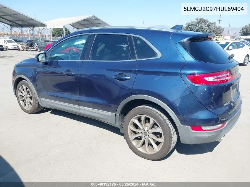 5LMCJ2C97HUL69404 2017 Lincoln Mkc Select