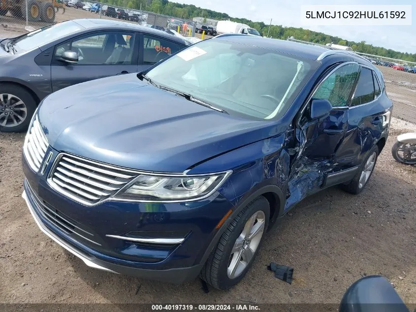 2017 Lincoln Mkc Premiere VIN: 5LMCJ1C92HUL61592 Lot: 40197319