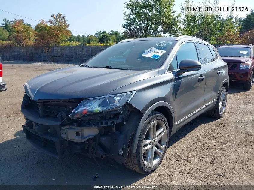 5LMTJ3DH7HUL21526 2017 Lincoln Mkc Reserve