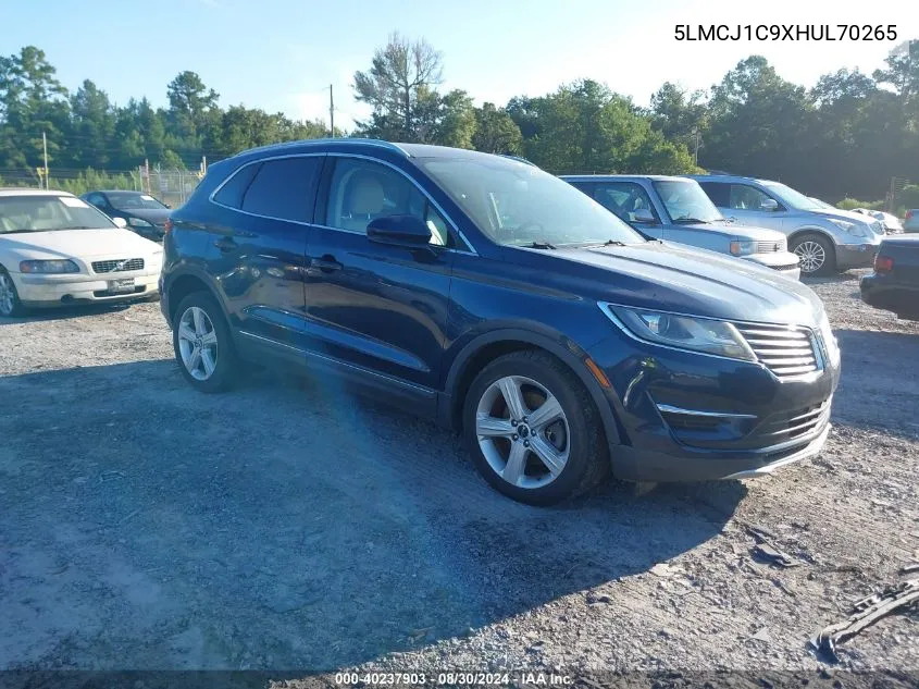 5LMCJ1C9XHUL70265 2017 Lincoln Mkc Premiere