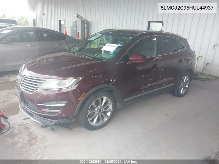 2017 Lincoln Mkc Select VIN: 5LMCJ2C95HUL44937 Lot: 40262660