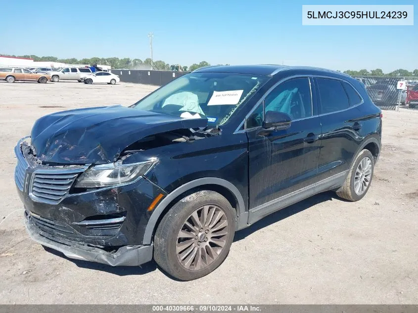 2017 Lincoln Mkc Reserve VIN: 5LMCJ3C95HUL24239 Lot: 40309666