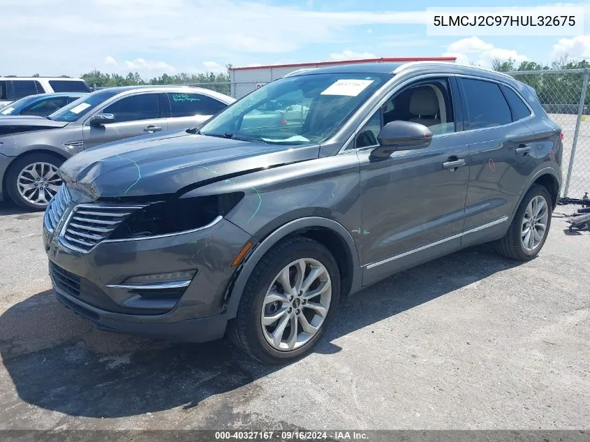 5LMCJ2C97HUL32675 2017 Lincoln Mkc Select