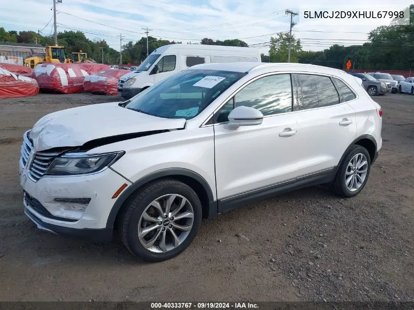 5LMCJ2D9XHUL67998 2017 Lincoln Mkc Select