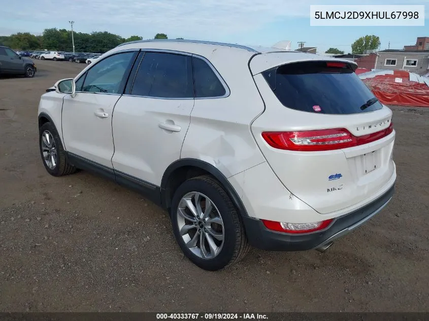 5LMCJ2D9XHUL67998 2017 Lincoln Mkc Select