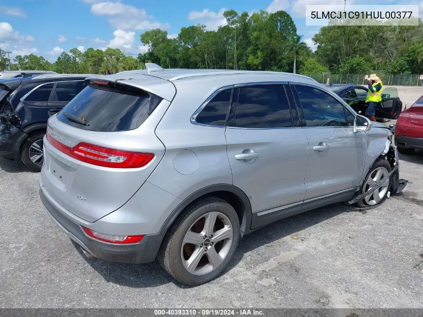 2017 Lincoln Mkc Premiere VIN: 5LMCJ1C91HUL00377 Lot: 40393310