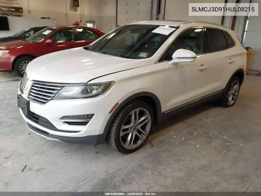 5LMCJ3D91HUL08215 2017 Lincoln Mkc Reserve
