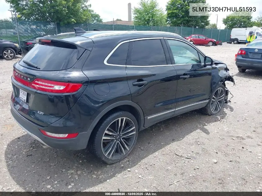 5LMTJ3DH7HUL51593 2017 Lincoln Mkc Reserve
