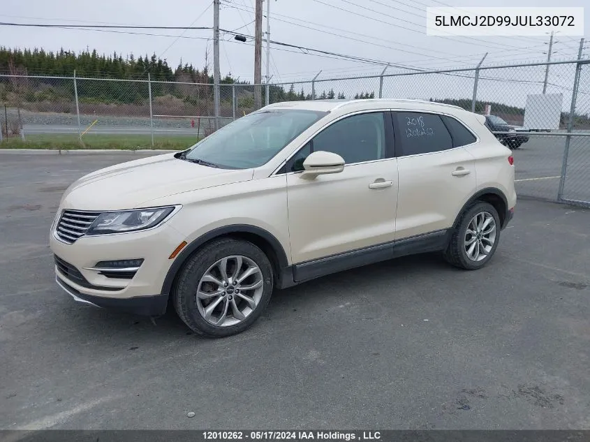 5LMCJ2D99JUL33072 2018 Lincoln Mkc Select