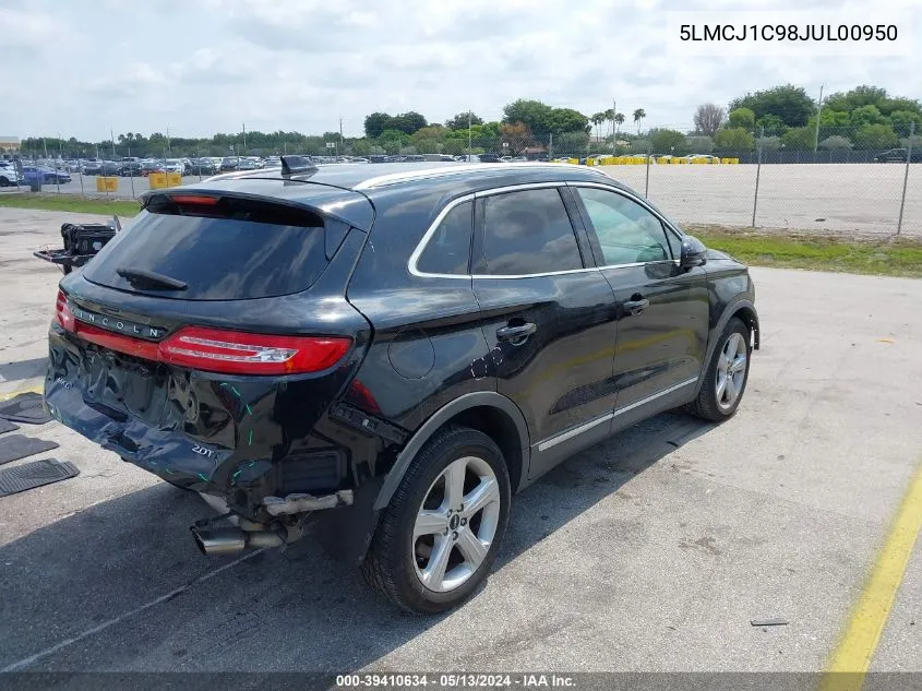 2018 Lincoln Mkc Premiere VIN: 5LMCJ1C98JUL00950 Lot: 39410634