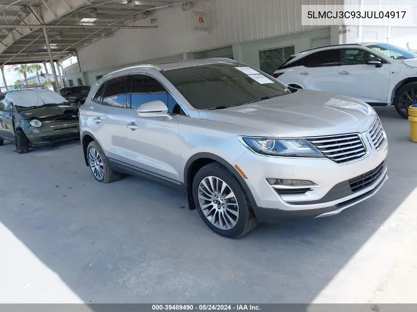 5LMCJ3C93JUL04917 2018 Lincoln Mkc Reserve