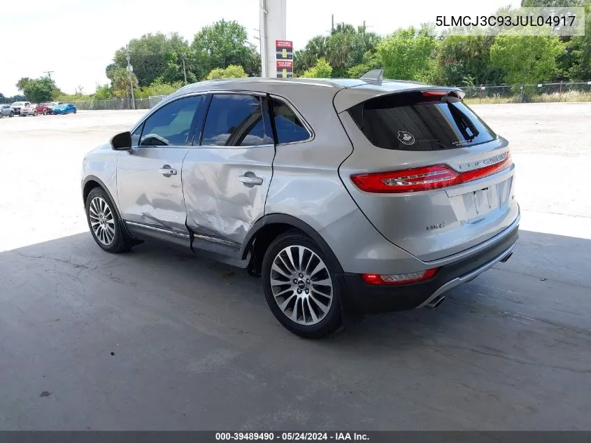 5LMCJ3C93JUL04917 2018 Lincoln Mkc Reserve