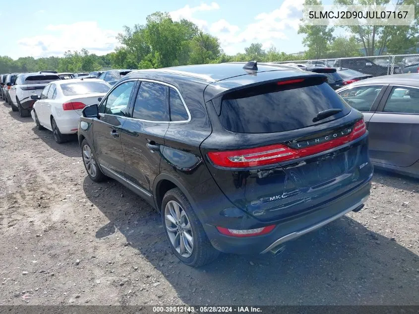 5LMCJ2D90JUL07167 2018 Lincoln Mkc Select