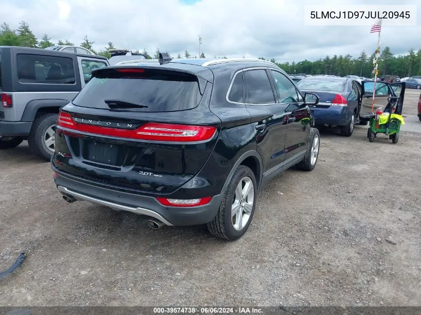 2018 Lincoln Mkc Premiere VIN: 5LMCJ1D97JUL20945 Lot: 39574738