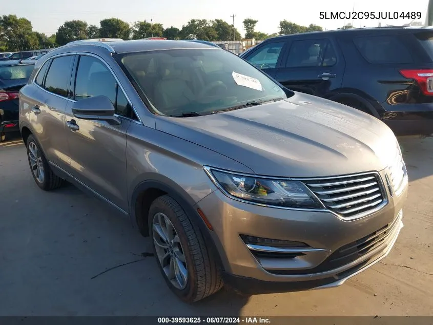 2018 Lincoln Mkc Select VIN: 5LMCJ2C95JUL04489 Lot: 39593625