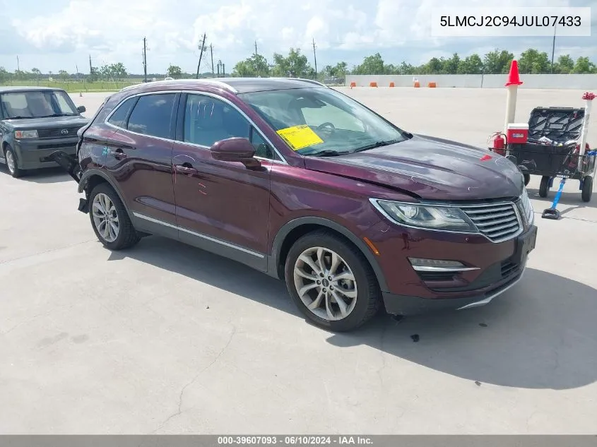 5LMCJ2C94JUL07433 2018 Lincoln Mkc Select