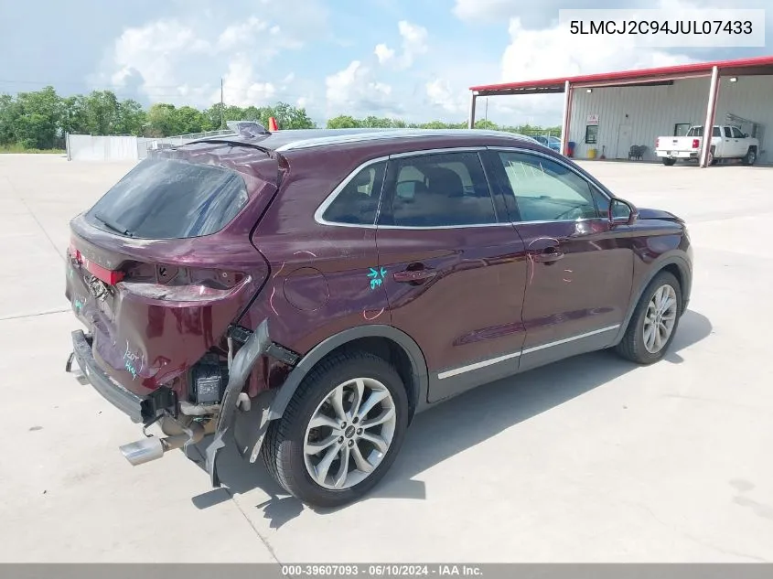 5LMCJ2C94JUL07433 2018 Lincoln Mkc Select