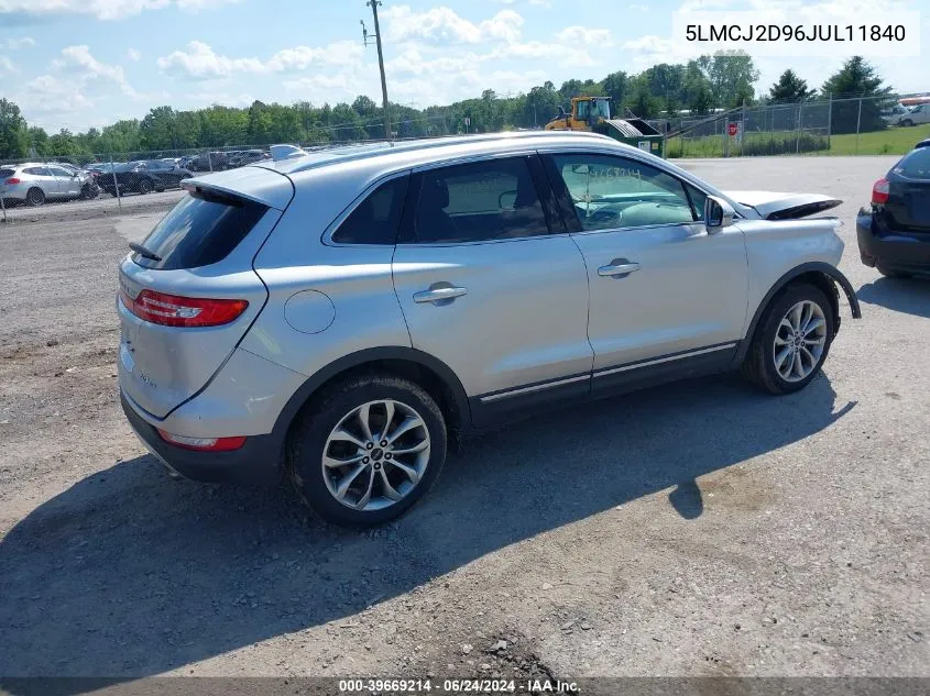 5LMCJ2D96JUL11840 2018 Lincoln Mkc Select