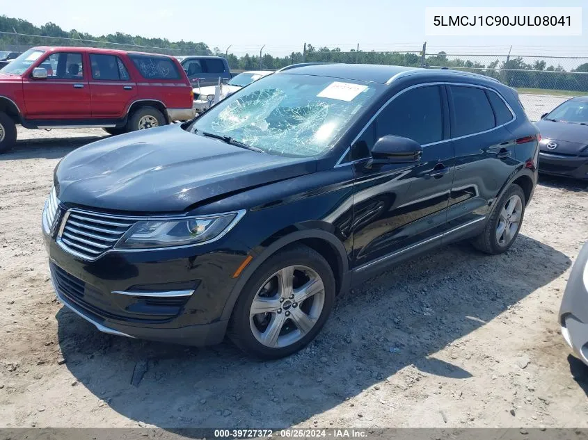 2018 Lincoln Mkc Premier VIN: 5LMCJ1C90JUL08041 Lot: 39727372