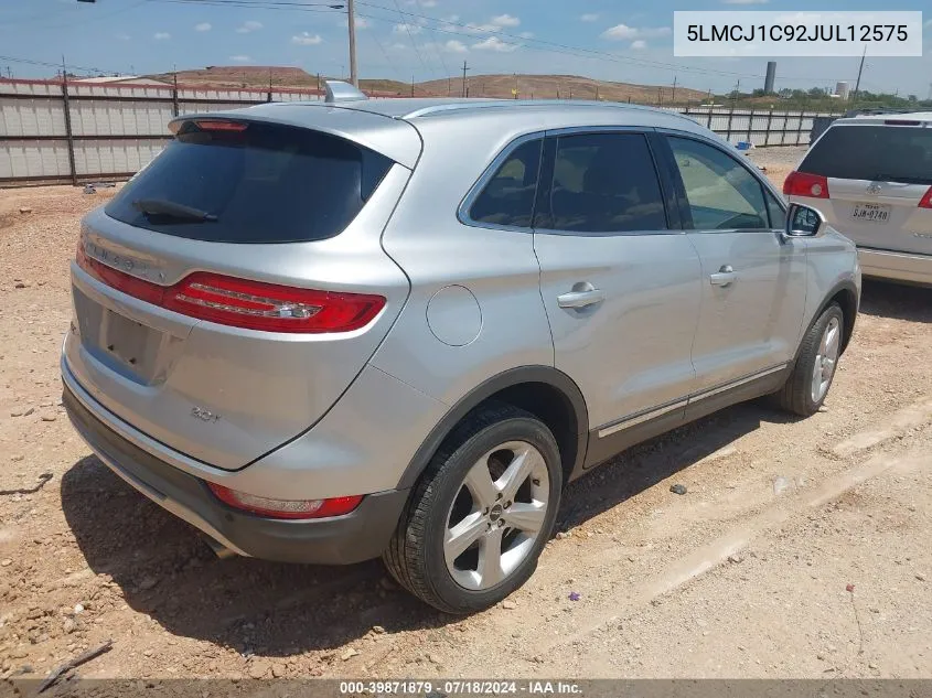 5LMCJ1C92JUL12575 2018 Lincoln Mkc Premiere