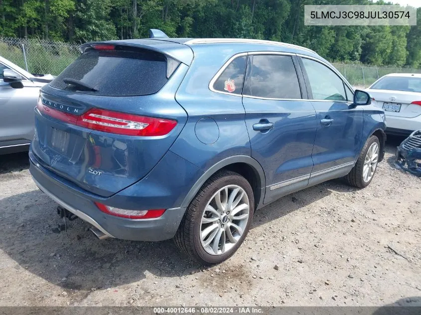 5LMCJ3C98JUL30574 2018 Lincoln Mkc Reserve