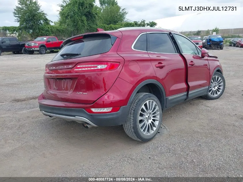 5LMTJ3DHXJUL12731 2018 Lincoln Mkc Reserve