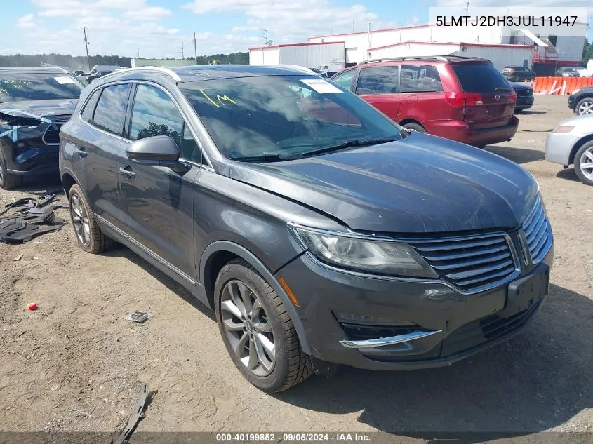 2018 Lincoln Mkc Select VIN: 5LMTJ2DH3JUL11947 Lot: 40199852