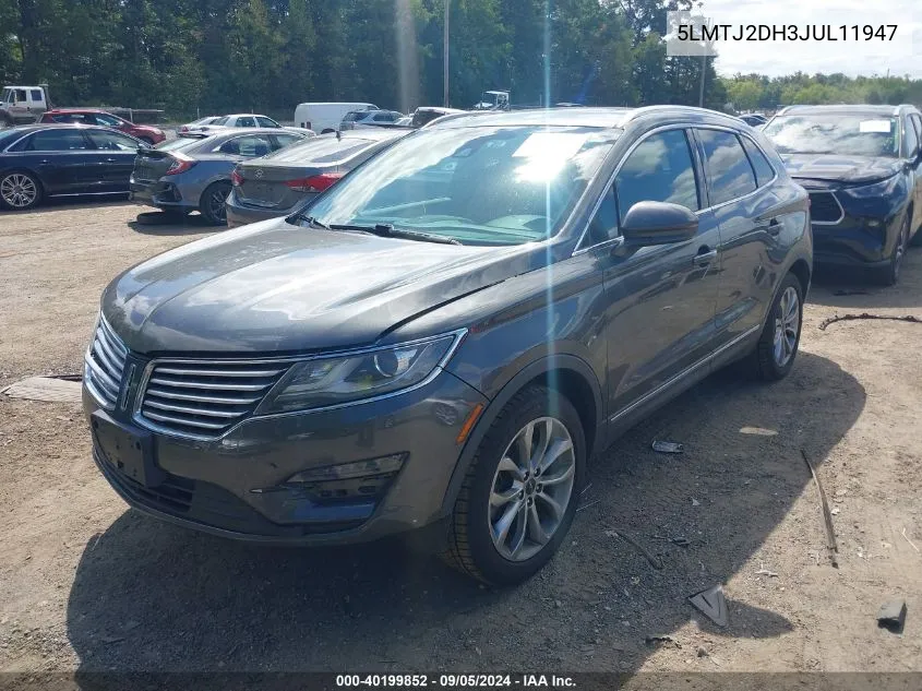 5LMTJ2DH3JUL11947 2018 Lincoln Mkc Select