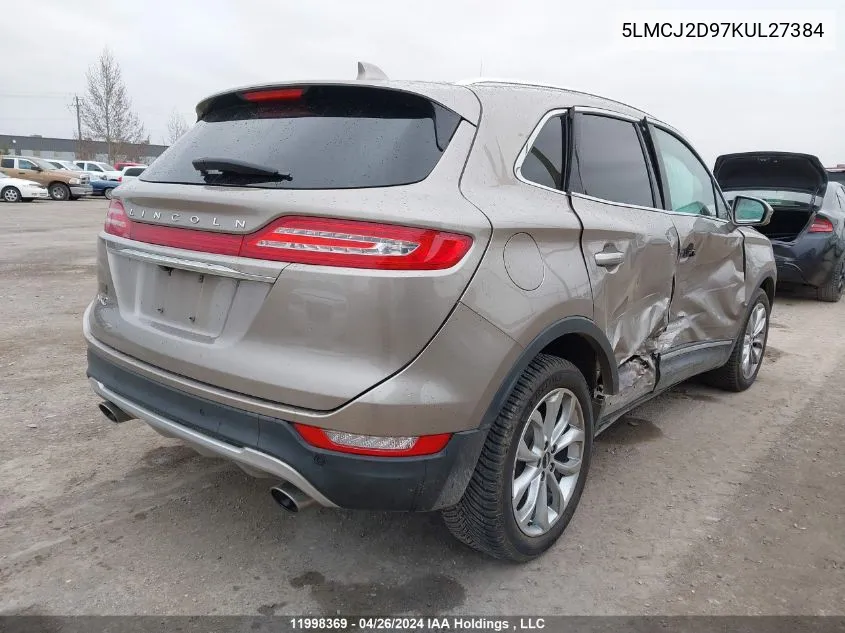 5LMCJ2D97KUL27384 2019 Lincoln Mkc Select