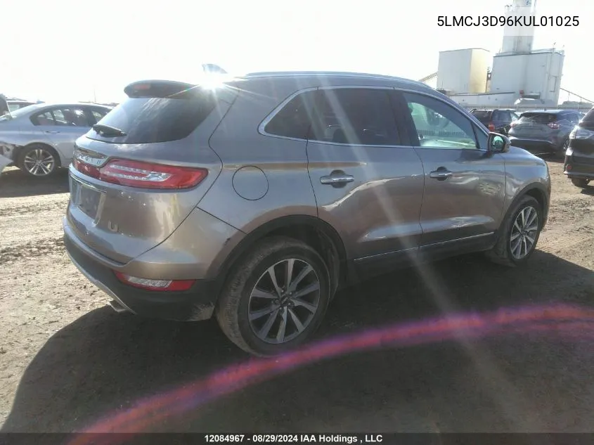 5LMCJ3D96KUL01025 2019 Lincoln Mkc Reserve