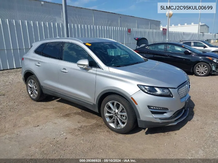 2019 Lincoln Mkc Select VIN: 5LMCJ2C95KUL00699 Lot: 39398925