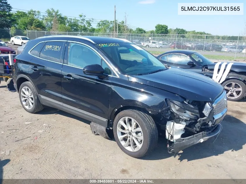 2019 Lincoln Mkc Select VIN: 5LMCJ2C97KUL31565 Lot: 39453801