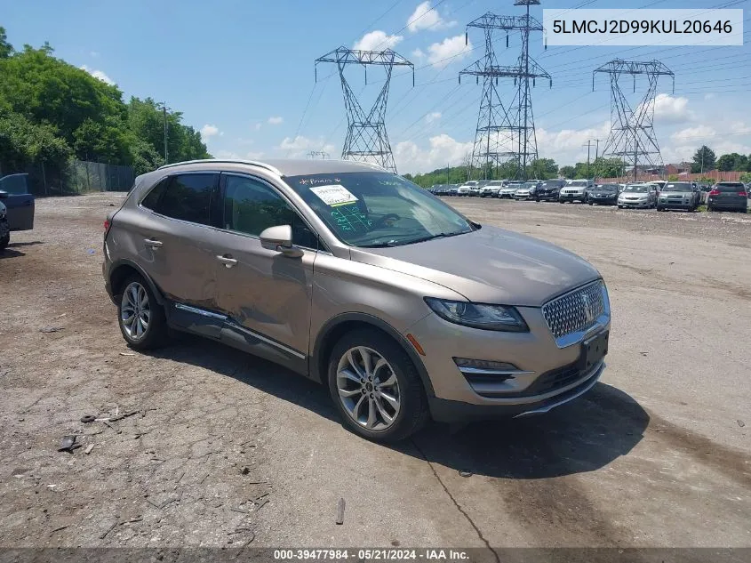 5LMCJ2D99KUL20646 2019 Lincoln Mkc Select