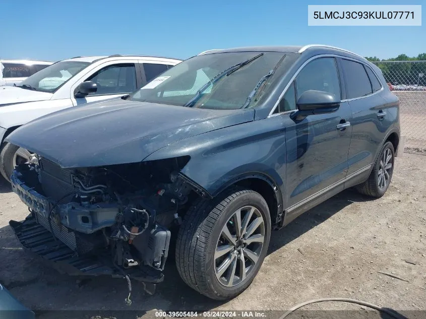 5LMCJ3C93KUL07771 2019 Lincoln Mkc Reserve