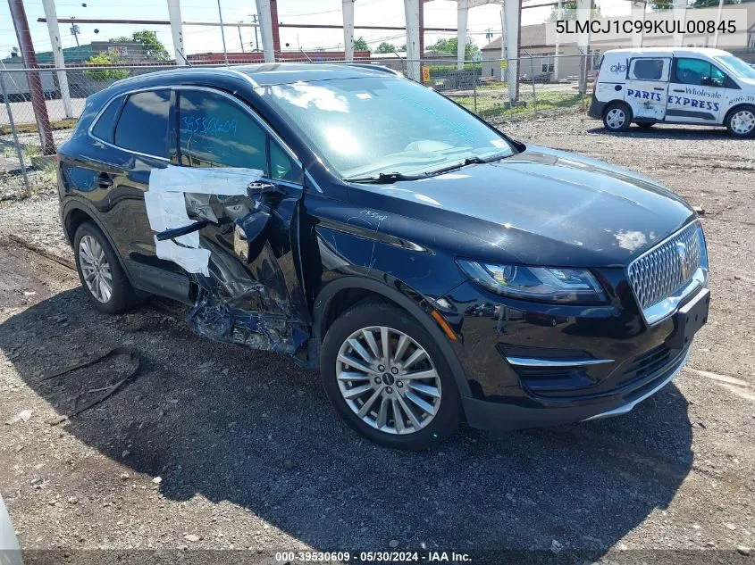 2019 Lincoln Mkc Standard VIN: 5LMCJ1C99KUL00845 Lot: 39530609