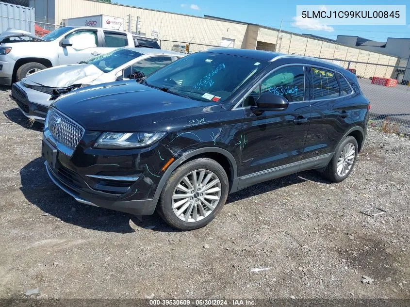 2019 Lincoln Mkc Standard VIN: 5LMCJ1C99KUL00845 Lot: 39530609