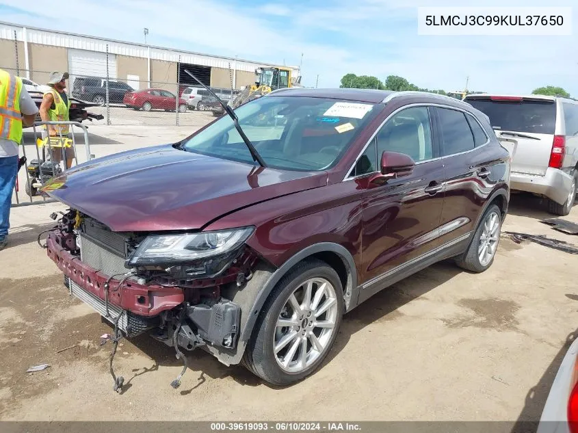 5LMCJ3C99KUL37650 2019 Lincoln Mkc Reserve