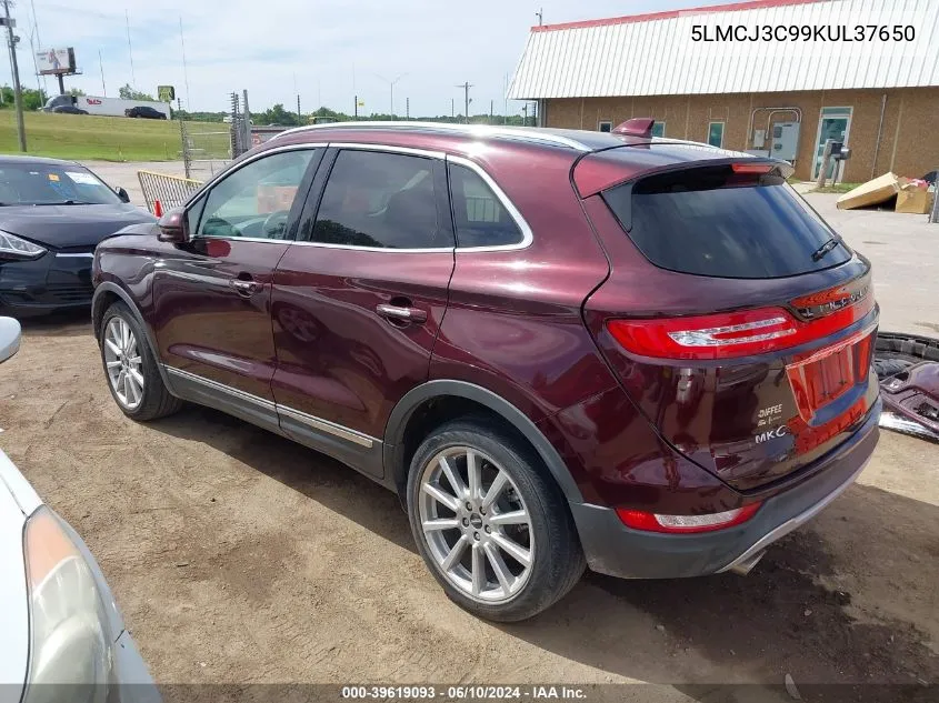 5LMCJ3C99KUL37650 2019 Lincoln Mkc Reserve