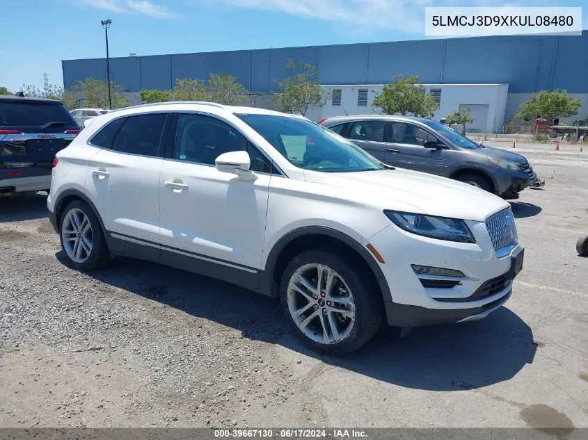 2019 Lincoln Mkc Reserve VIN: 5LMCJ3D9XKUL08480 Lot: 39667130