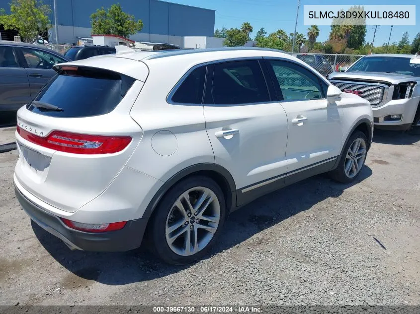 5LMCJ3D9XKUL08480 2019 Lincoln Mkc Reserve