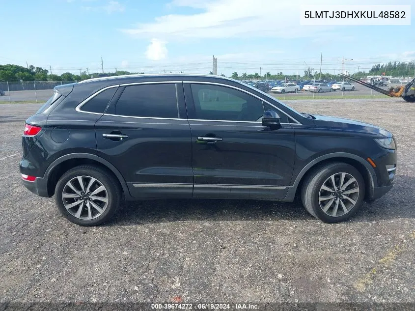 2019 Lincoln Mkc Reserve VIN: 5LMTJ3DHXKUL48582 Lot: 39674272