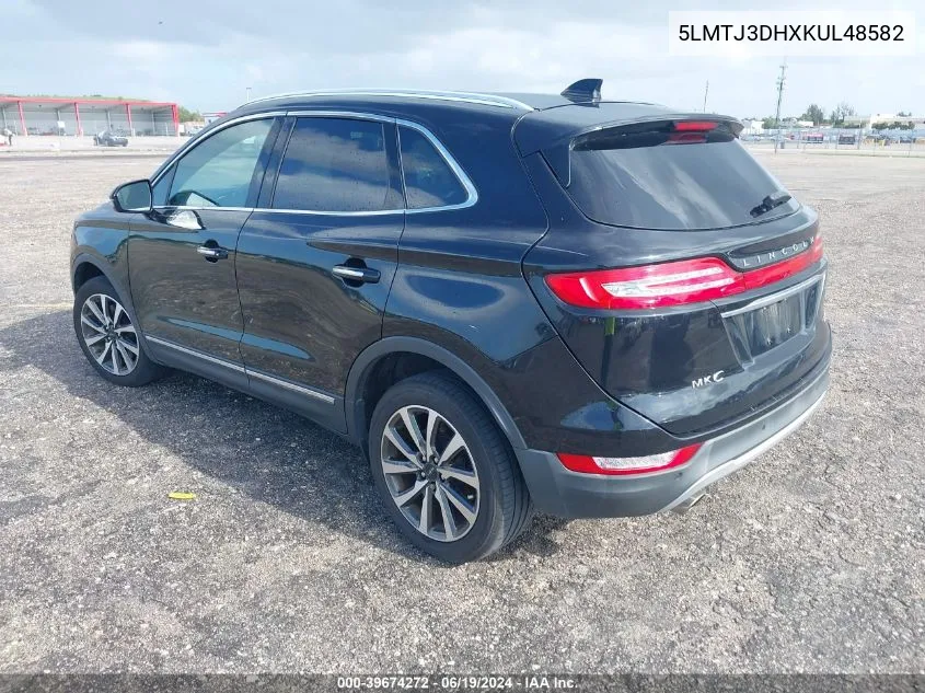 5LMTJ3DHXKUL48582 2019 Lincoln Mkc Reserve